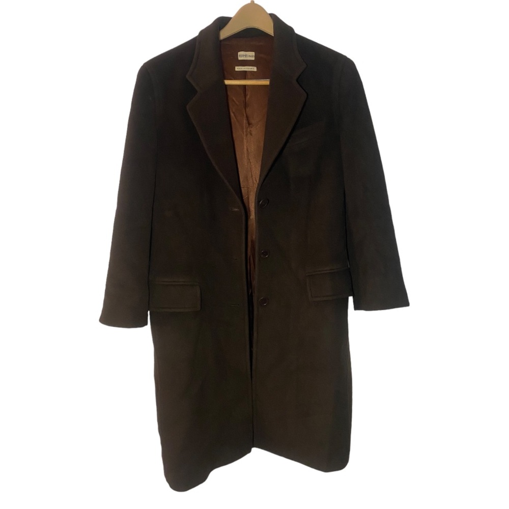 Vintage Hermès long coat—brown, cashmere